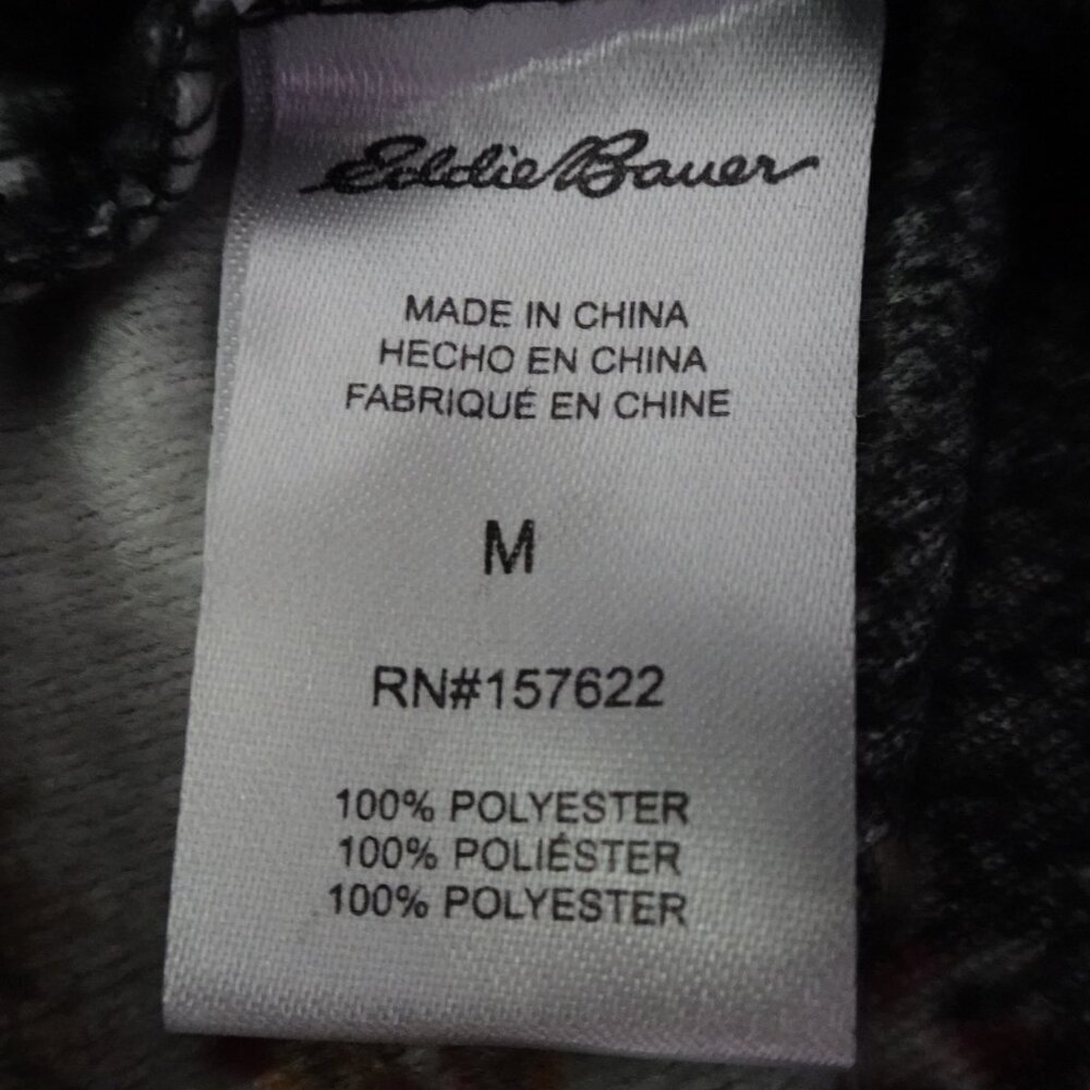 Eddie Bauer Fleece Lounge Pants Men's Size M Animal Print Pajama Sleep Pants - Picture 7 of 8